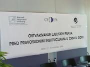The human rights implementation in Montenegro through judicial institutions