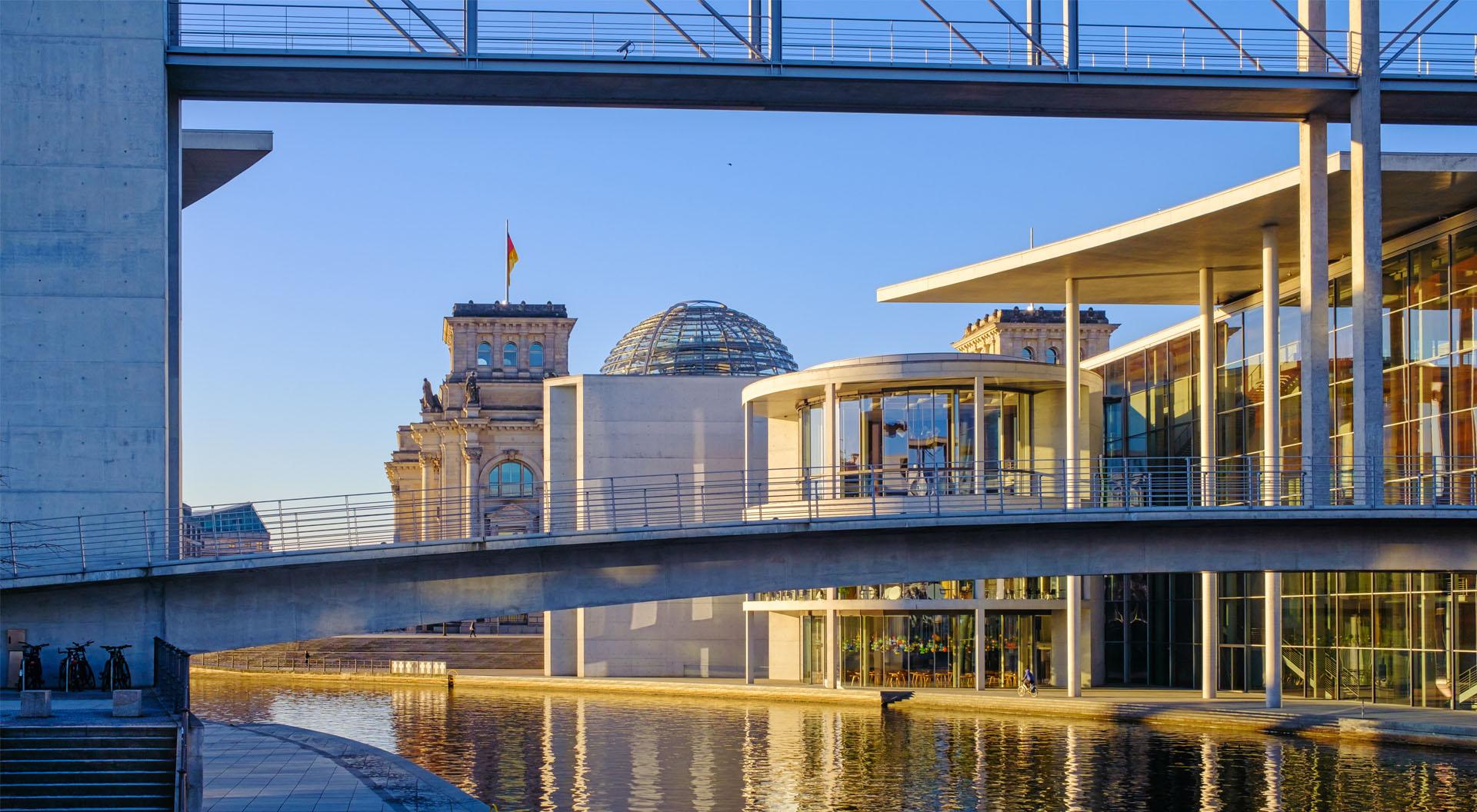 Gebäude im Regierungsviertel von Berlin