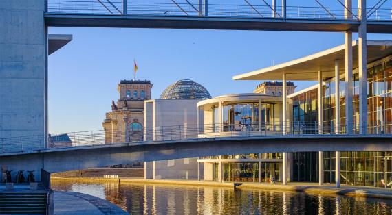 Gebäude im Regierungsviertel von Berlin