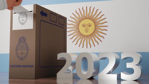 3D-Darstellung einer argentinischen Wahlurne