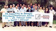 Mitarbeiterkonferenz KAS 2001 und Jubiläum 25 Jahre KAS in Senegal