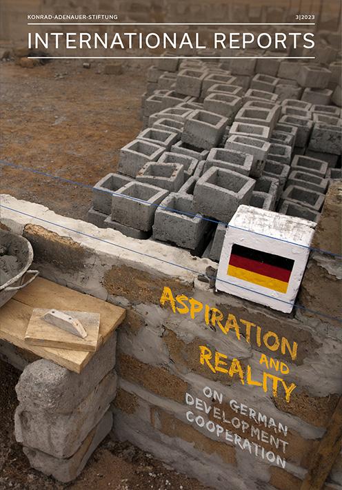 Construction site of a primary school in Liberia, financed with funds from German development cooperation.