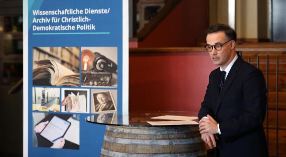 apl. Prof. Dr. Matthias Oppermann beim Ideengeschichtlichen Arbeitskreis der Konrad-Adenauer-Stiftung