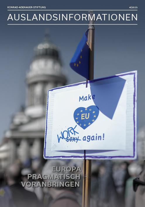 Unser Cover zeigt das Plakat eines Teilnehmers einer „Pulse of Europe“-Veranstaltung in Berlin 2017. Wir teilen die Zuneigung des Teilnehmers zur EU, setzen aber andere Prioritäten. Daher haben wir punktuell in die Aussage des Plakats eingegriffen.