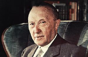 Portraifoto Konrad Adenauer, Fotograph: Paul Bouserath