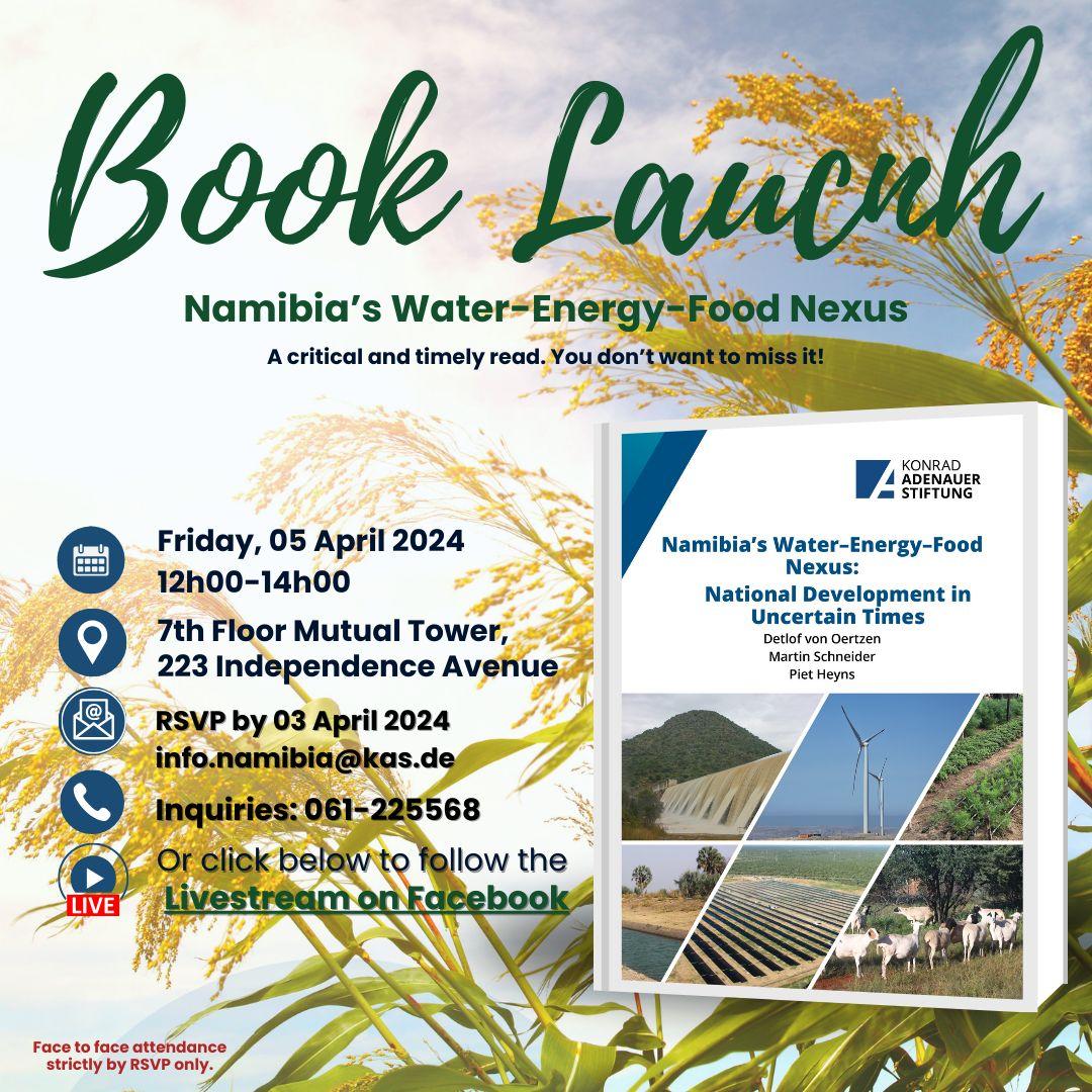 INVITE_ BOOK LAUNCH NAMIBIA WATER - ENERGY - FOOD - NEXUS