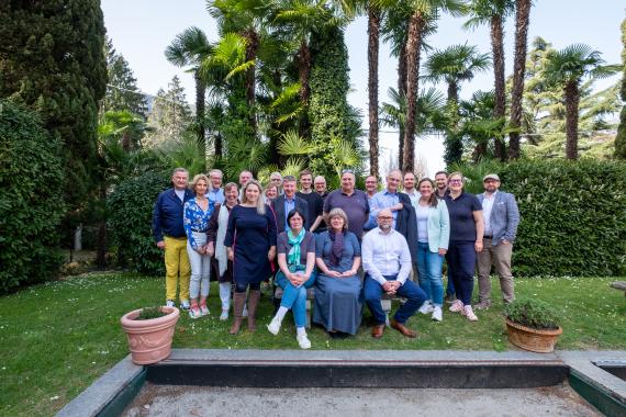 Die Seminargruppe im Park der Villa La Collina