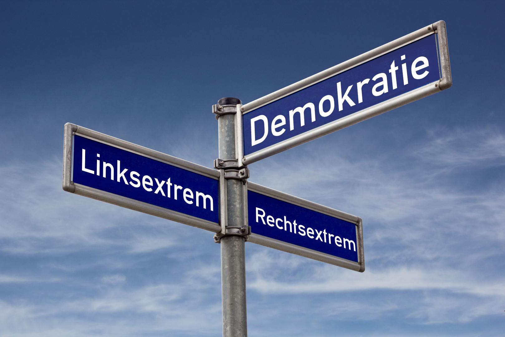 Wegweiser Linksextremismus Rechtsextremismus Demokratie