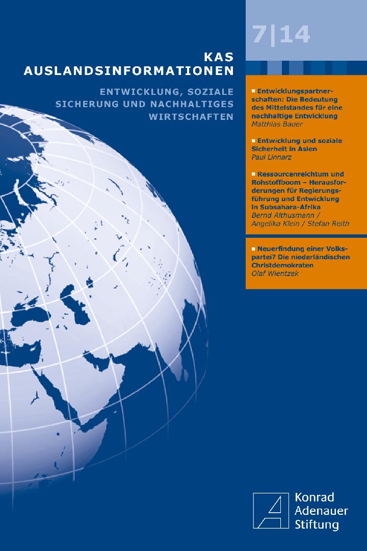 Entwicklung, soziale Sicherung und nachhaltiges Wirtschaften (Cover)