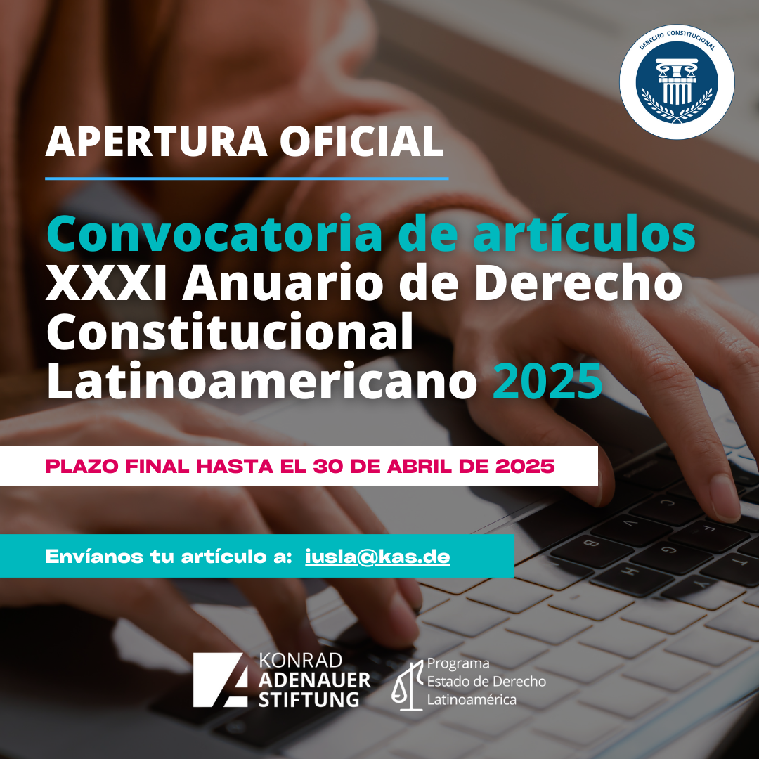 Convocatoria XXX Anuario de Derecho Constitucional Latinoamericano 2024