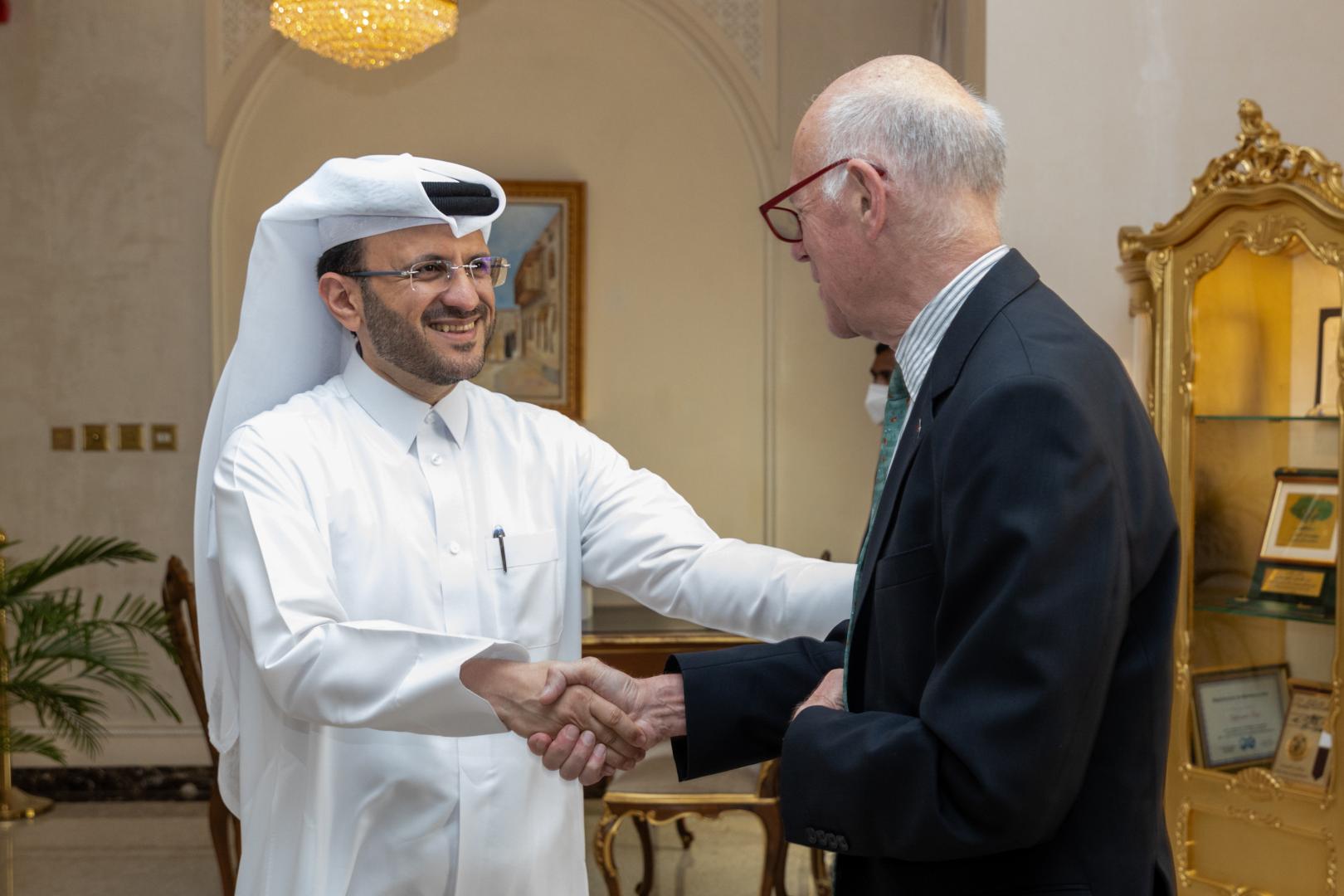 Dr Majed Al Ansari and Professor Dr Norbert Lammert
