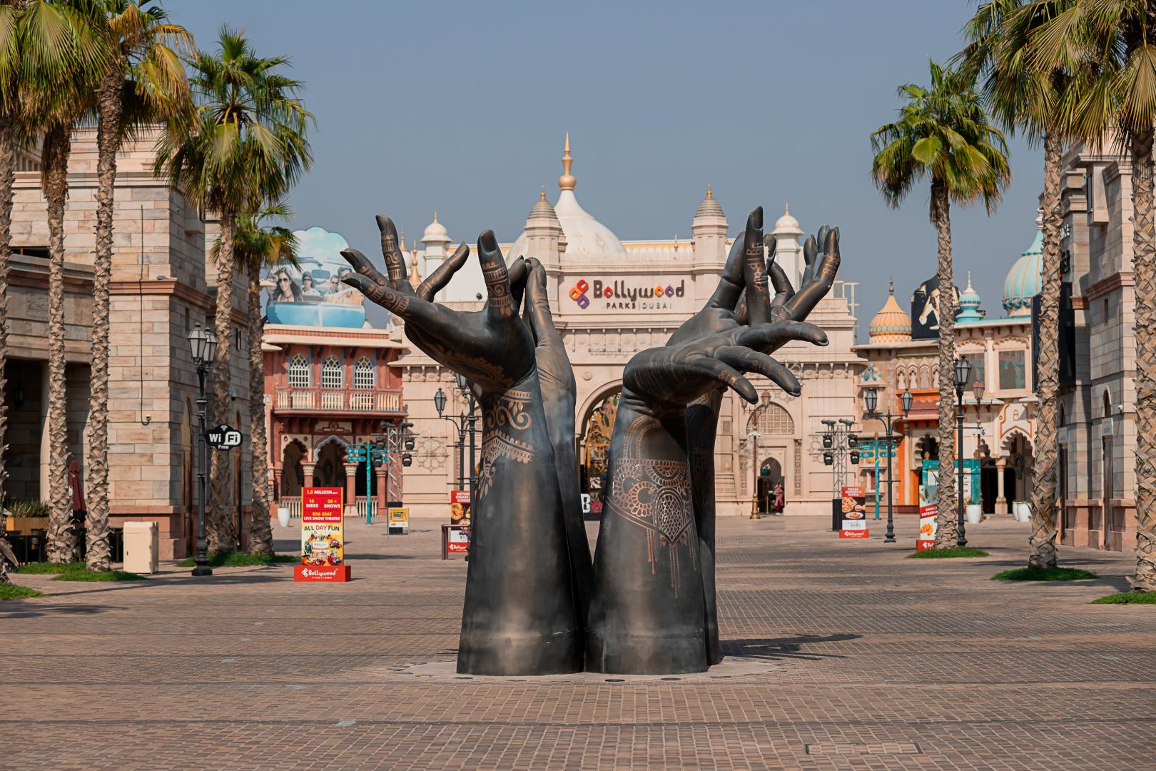 Entrance to the Bollywood in Dubai Parks And Resorts