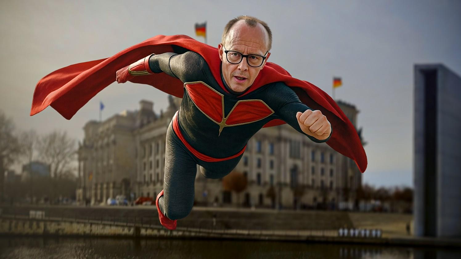 Superman Friedrich Merz