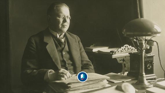 Matthias Erzberger als Reichsfinanzminister, 1919/20.