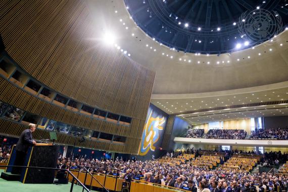 Saal der UN Generalversammlung 2025