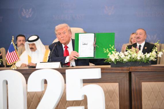 Donald Trump beim Peace Summit in Sharm El-Sheikh