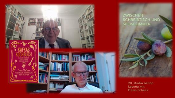 Fotos von der 20. studio online Lesung mit Denis Scheck am 21.10.25