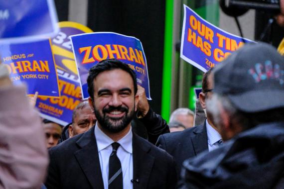 Zohran Mamdani am Rockefeller Center