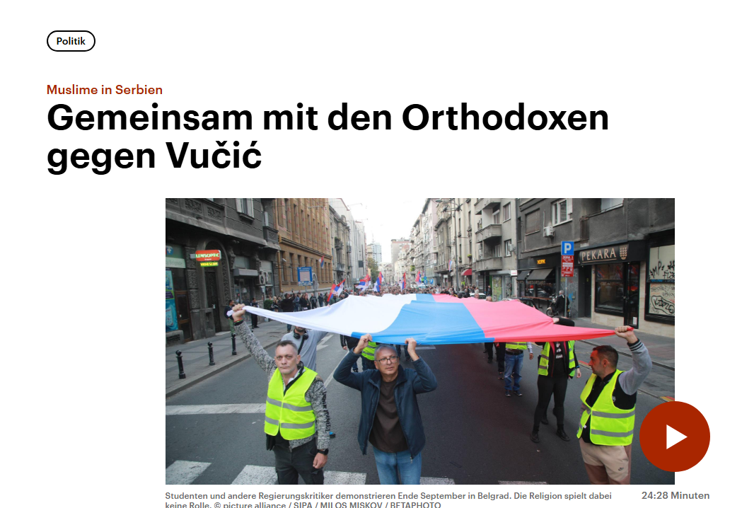 gemeinsam mit den orthodoxen gegen vucic