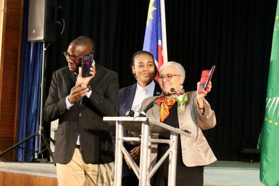 App Namibia Leader Launch of Namibian Sign Language App - Foundation Office Namibia and ...