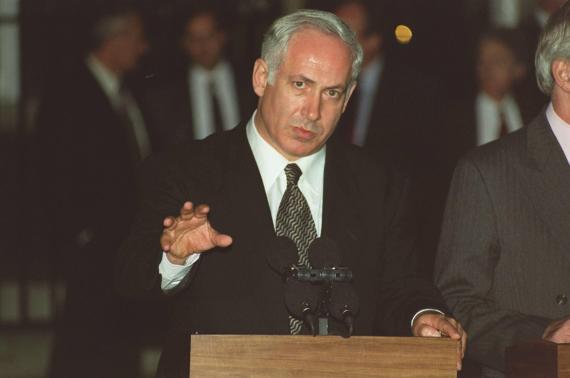 Benjamin Netanjahu am 23.09.1996