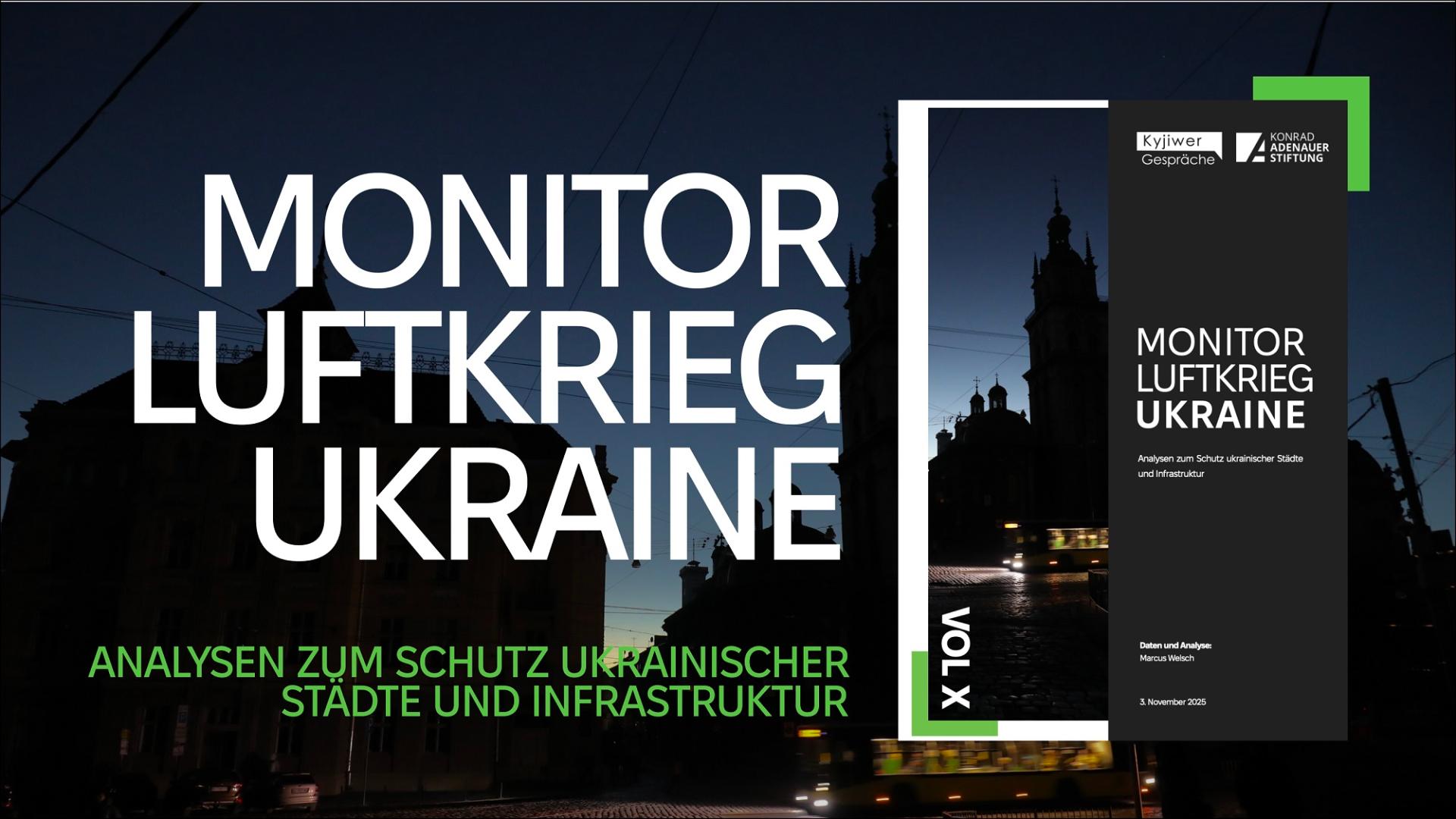 Nächtliches Lwiw in Dunkelheit nach Angriffen auf die Stromversorgung;