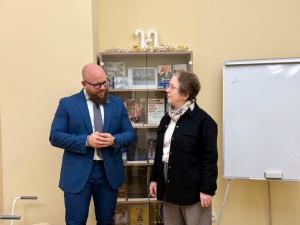 Dr. Vilius Šadauskas and Gabriele Baumann