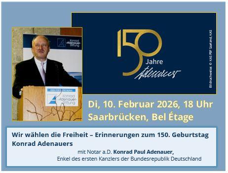 Foto VA 26-02-10 Wir wählen die Freiheit - Erinnerungen an 150 Jahre Konrad Adenauer