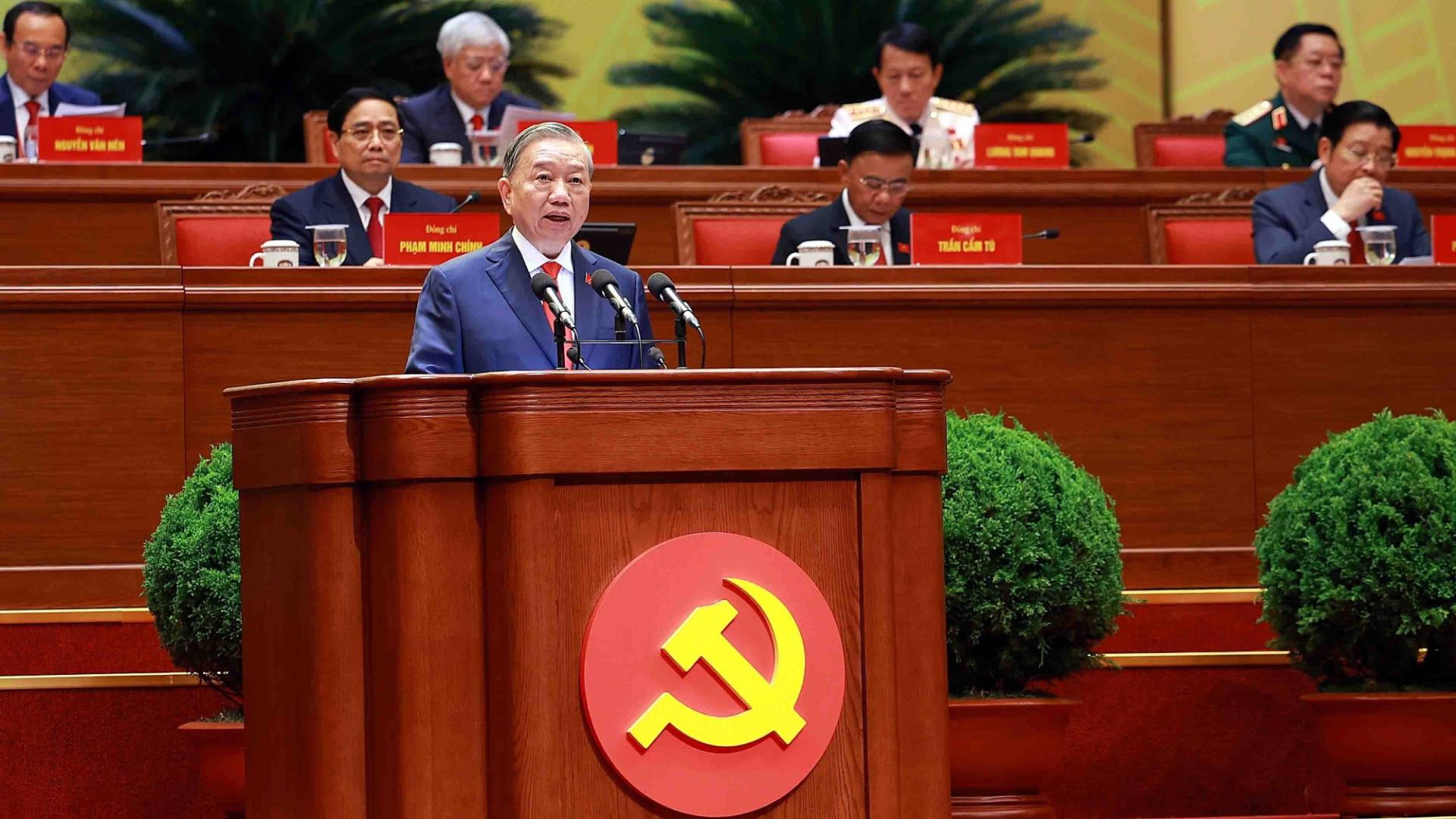 Generalsekretär beim Parteikongress der Kommunistischn Partei Vietnams (KPV)