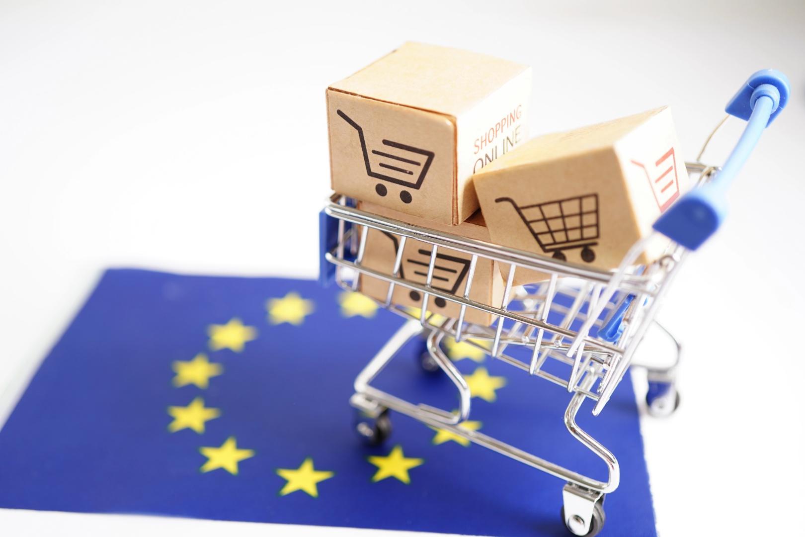 shopping cart box on EU European