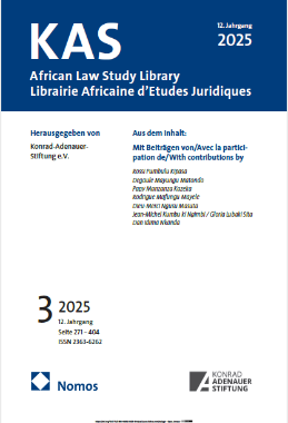 KAS African Law Study Library volume III