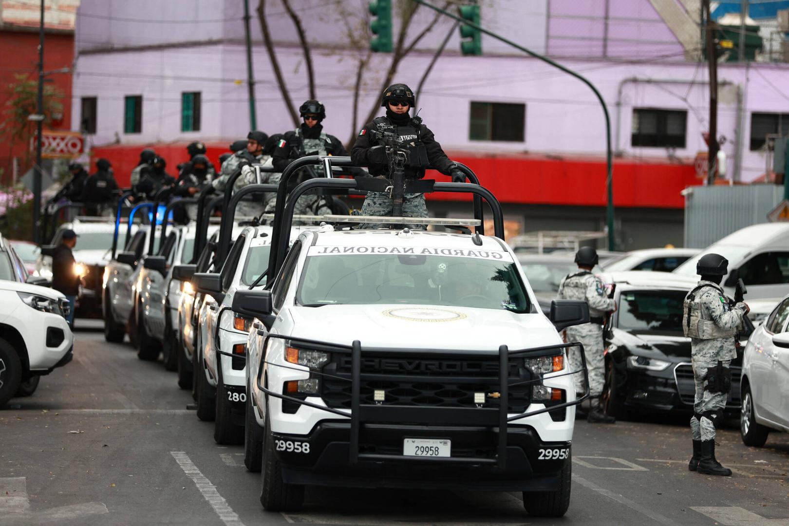 Security presence in Mexico City