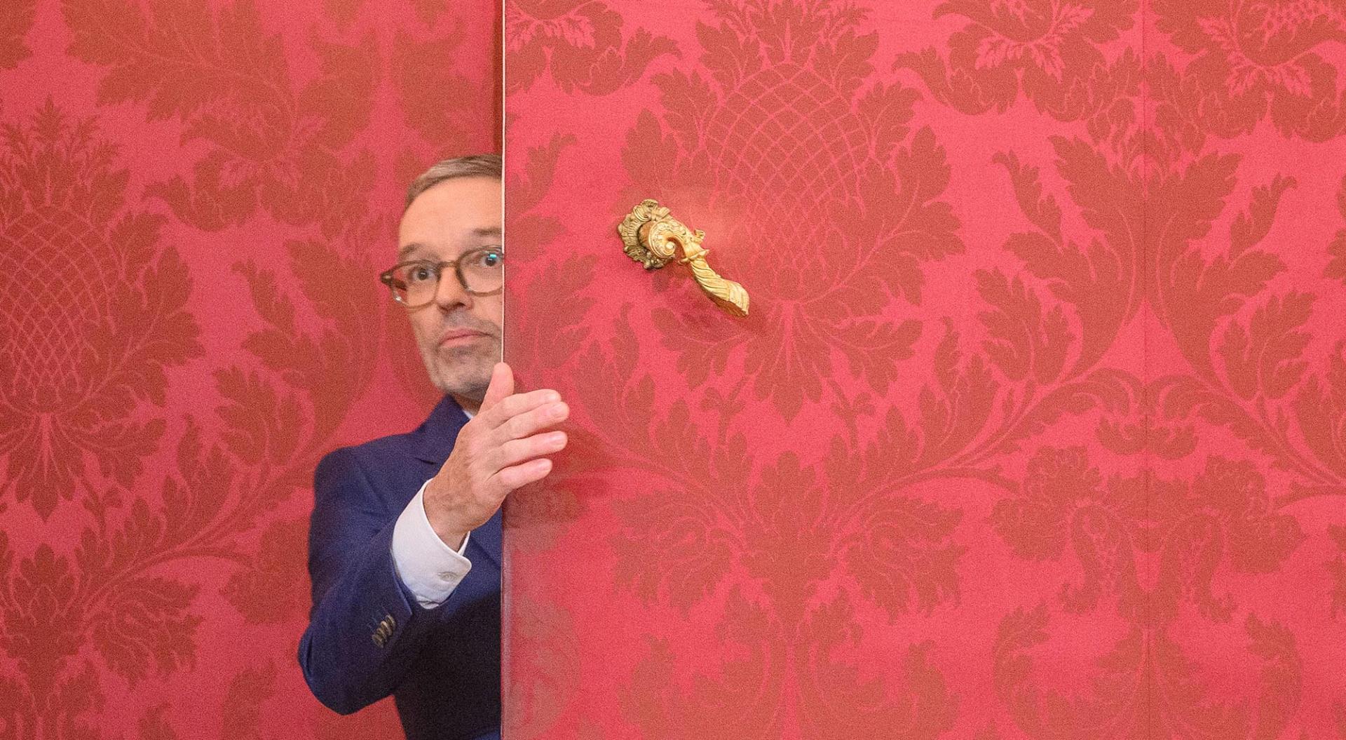 Klubobmann der FPOE Herbert Kickl nach dem Gespraech mit dem Bunbdespraesidenten, Wien (Österreich).