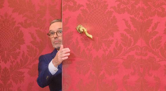 Klubobmann der FPOE Herbert Kickl nach dem Gespraech mit dem Bunbdespraesidenten, Wien (Österreich).
