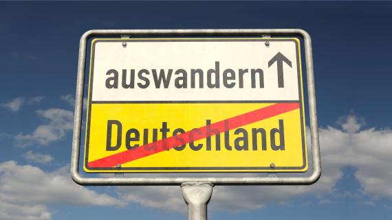 Auswandern aus Deutschland Symbolbild