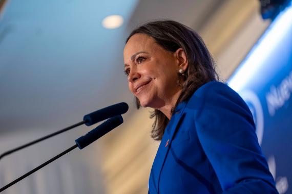 María Corina Machado im Gespräch
