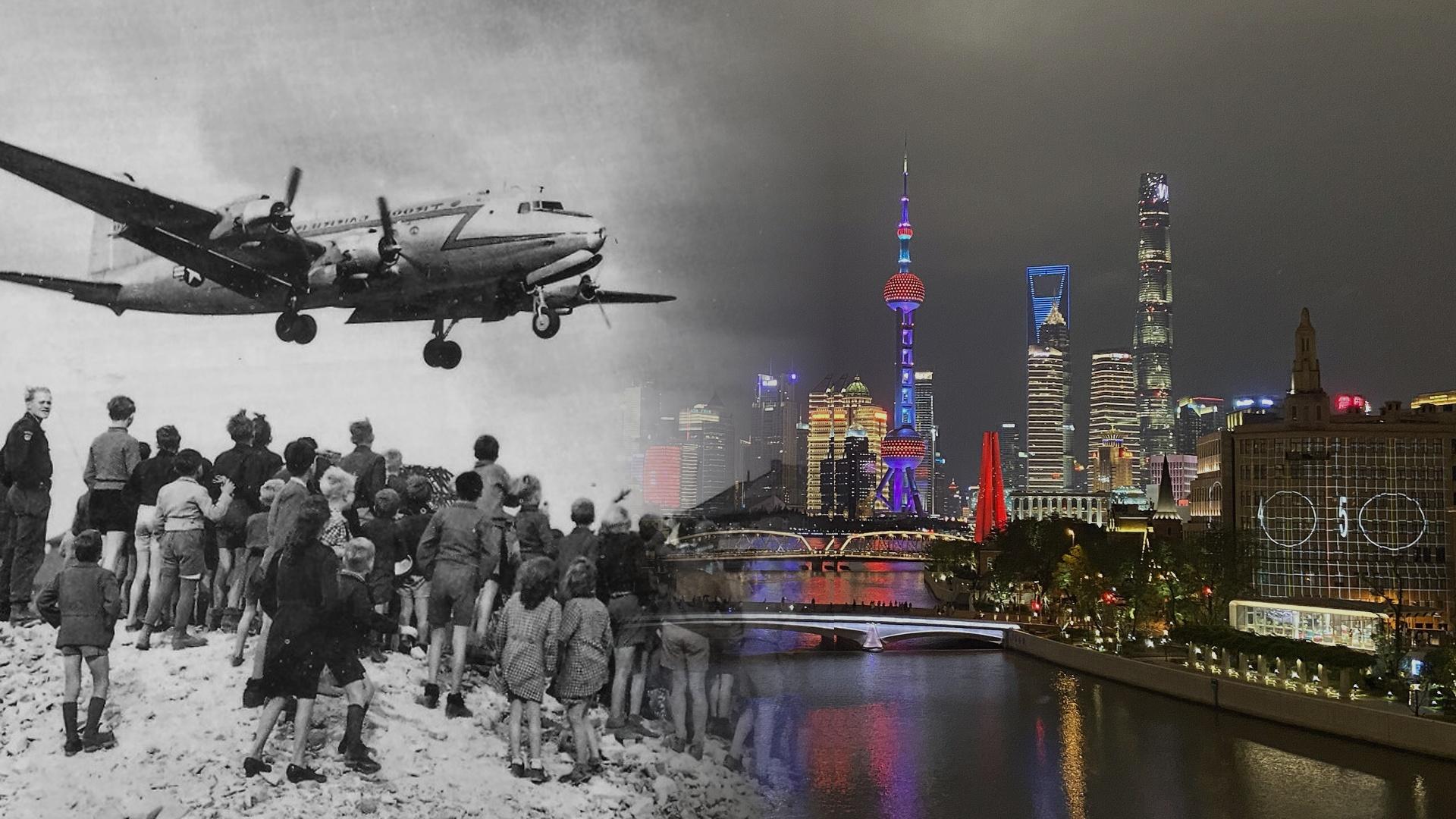 Luftbrücke Transatlantik USA Shanghai
