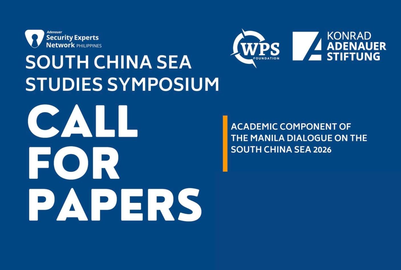 South China Sea Symposium - Call for Papers