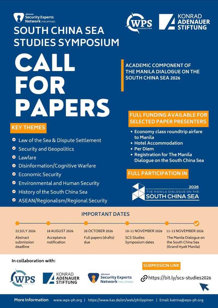 South China Sea Symposium - Call for Papers