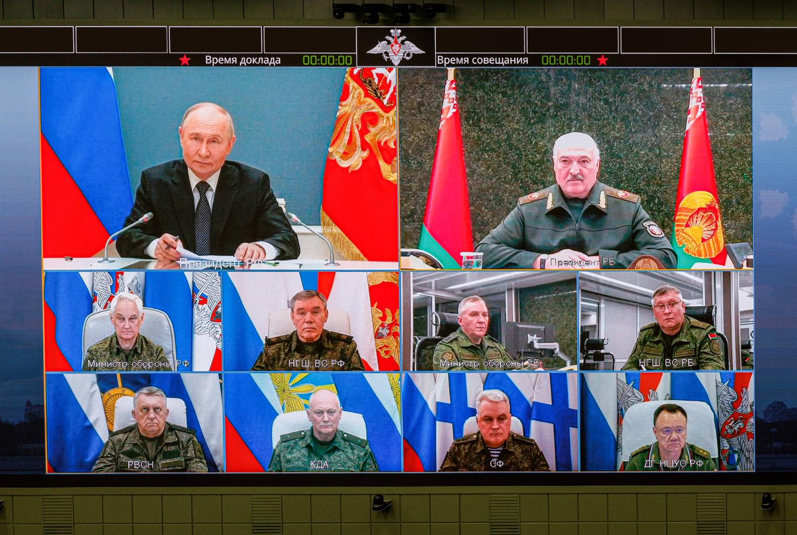 Russlands Präsident Wladimir Putin und der belarussische Präsident Alexander Lukaschenko