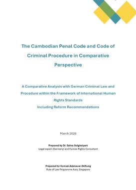 Cover The Cambodian Penal Code and Code of