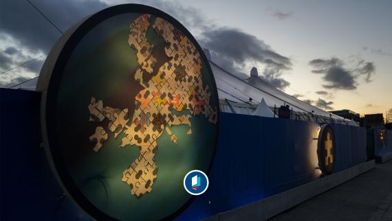 Kunstinstallation Europa-Puzzle, München, 2017.