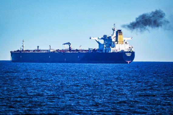 Tanker auf dem Meer