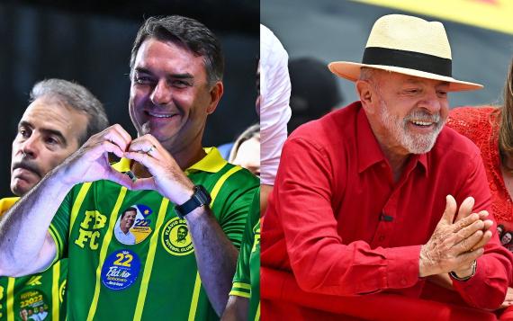 Flávio Bolsonaro und Luiz Inácio Lula da Silva