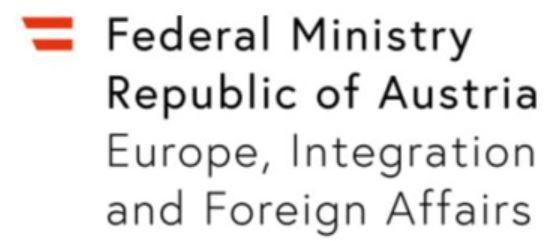 Logo Federal Ministry for Europe, Integration and Foreign Affairs of THe Republik of Austria 