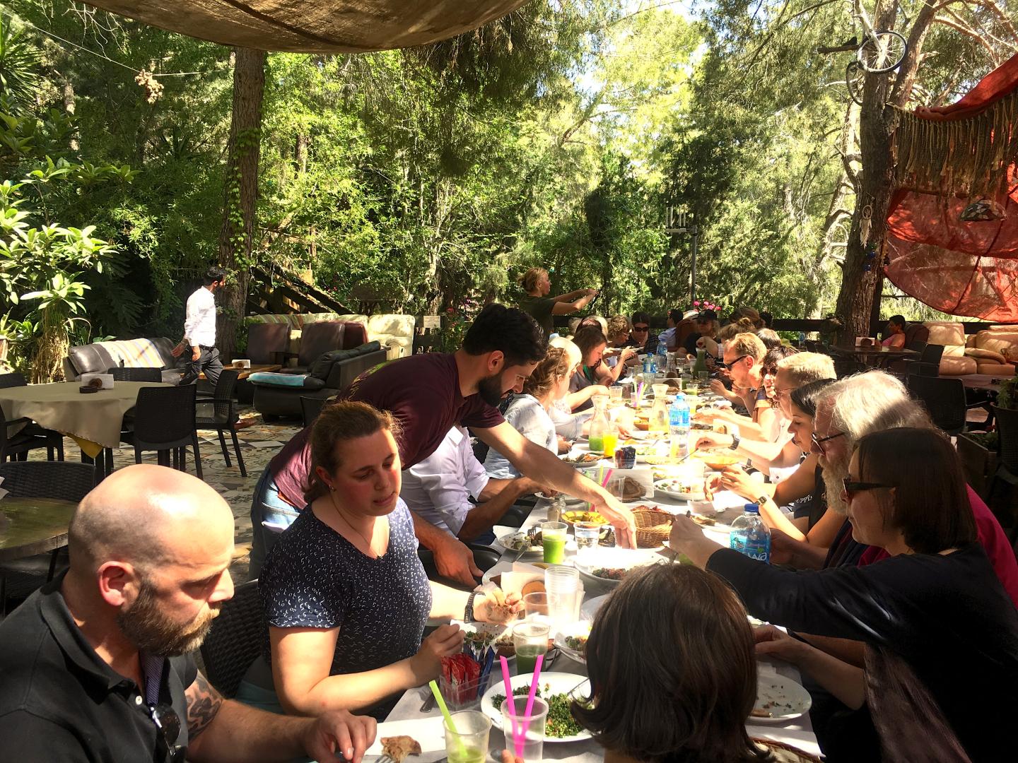 At the Snowbar in Ramallah for lunch