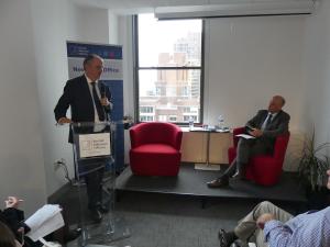 Mr. Klaus Welle, Secretary-General of the European Parliament, outlining his vision of the European Union in a speech at the KAS New York Office
