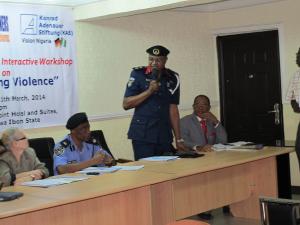 NSCDC Commandant addressing