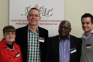 The third panel discussed the internal democracy of South African Parties: (f.l.t.r) Roxan Venter, Prof. Pierre de Vos, Prof. Tumo Maloka and Michael Dafel.