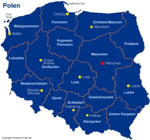 Polen-Karte